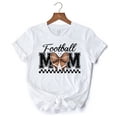 thumbnail image 6 of Football Mom Coquette Bow Retro T-Shirt, Stylish Game Day White Tee for Trendy and Proud Sports Mothers, 6 of 6