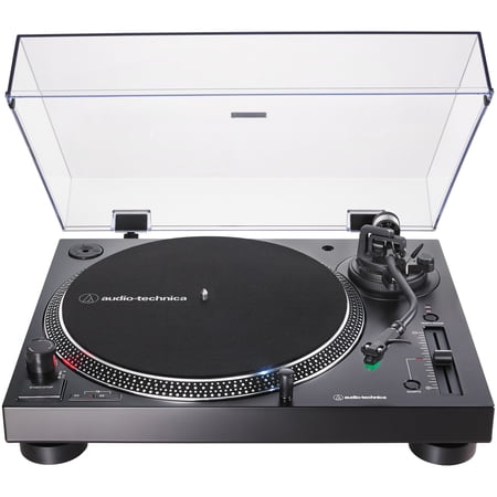 Audio-Technica 3-Speed Direct-Drive Manual Turntable with USB for MP3 encoding, 45 RPM Adapter, Switchable Preamp, RCA Out, and AT-VM95 Stylus