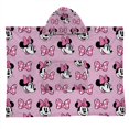 thumbnail image 1 of Minnie Mouse Couverture Poncho à Capuche au Toucher Soie, 1 of 4