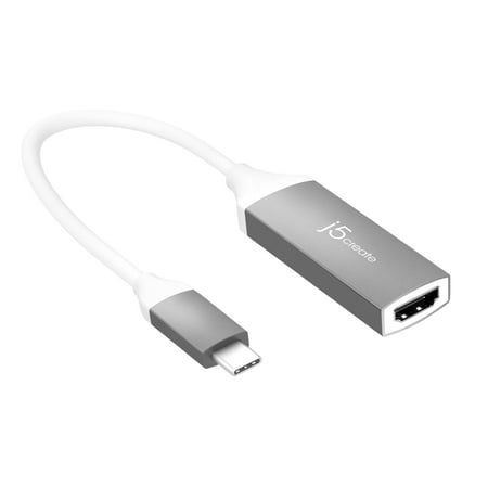 j5create - USB-C to 4K HDMI Adapter - Space Gray/White