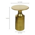 thumbnail image 3 of Moe's Home Collection Rassa Accent Table Zinc Metal Side Tables, 3 of 5
