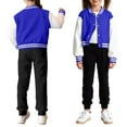 thumbnail image 5 of MEZZALL Stylish Girls Baseball Jacket Casual Autumn Lightweight Crop Outerwear Comfortable Toddler Kids Daily Wear And Outdoor Activities Soft Long Sleeve Tops Coats, 5 of 6