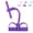 Purple, variant on Pedal Resistance Band with Handle, Multifunction 6-Tube Elastic Band for Yoga, Stretching, Strength, and Full Body Exercise, Perfect for Home, Office, or Gym Use