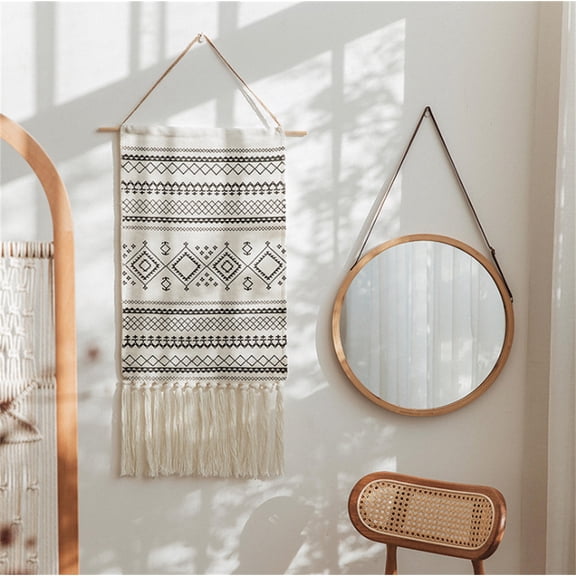 Home Decorations Macrame Woven Wall Hanging Tapestry Boho Wall Decor Backdrop for Apartment Dorm Room