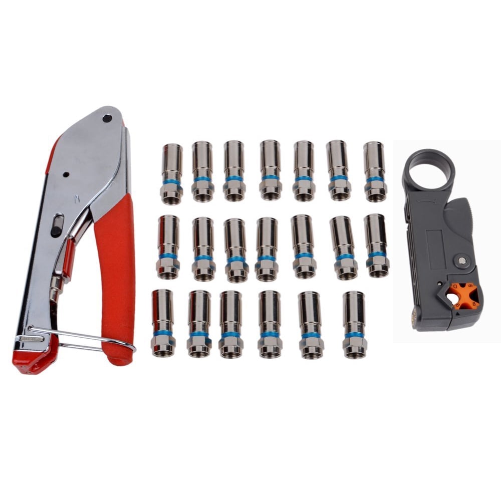 CALHOME Compression Tool Kit F BNC RG58 Connector Fitting Coaxial