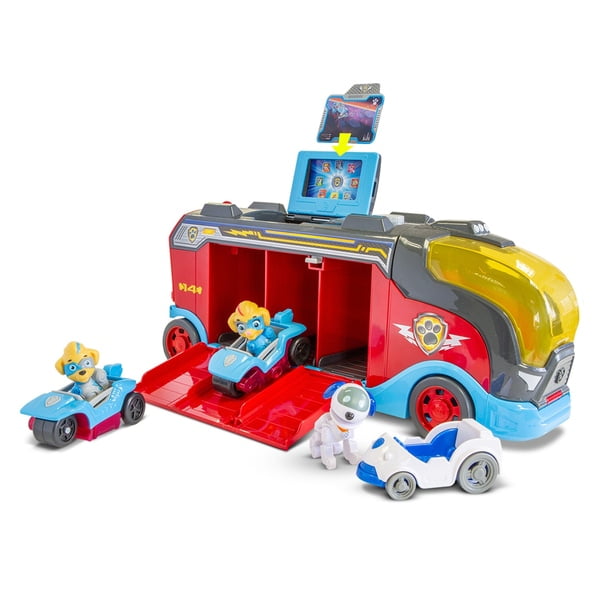 paw patrol pups and vehicles set