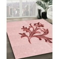 thumbnail image 3 of Ahgly Company Machine Washable Indoor Rectangle Transitional Light Rose Pink Area Rugs, 7' x 10', 3 of 7