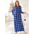 thumbnail image 5 of Dreams & Co. Plus Size Plush Zip-Front Robe, 5 of 6