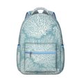 thumbnail image 1 of Abstract Boho Students Backpack Geometric Watercolor Rainbow Gradient Design with Starry Night Ocean Beach Scenery, 1 of 6