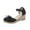 Black, variant on Cork Sandals For Womens Wedge Sandals Closed Toe Buckle Strap Comfortable Casual Summer Platforms Sandals 6.5(38)