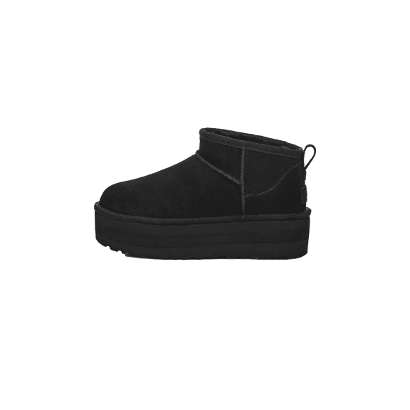 UGG GRADE SCHOOL Classic Ultra Mini Platform Boot GS "Black" 1157791K BLK 1157791K BLK from Stadium Goods