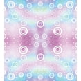 thumbnail image 3 of Pastel Duvet Cover Set, Whimsical Fantasy Pattern with Ring Shapes Dots Random Circles Dreamlike, Decorative 3 Piece Bedding Set with 2 Pillow Shams, King Size, Pale Pink Aqua White, by Ambesonne, 3 of 3