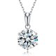thumbnail image 1 of Collar SecreTalk Moissanite de plata de ley 925 de 2 quilates para mujer, 1 of 6