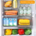 Fairy 2 Pack Plastic Fridge Drawers, Stackable Pull Out Refrigerator