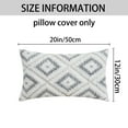 thumbnail image 7 of Unique Bargains 4 Pcs Soft Plush Throw Pillow Covers Grey 12" x 20"/16" x 16", 7 of 7