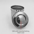 thumbnail image 4 of Frasco de ungüento de acero inoxidable Cilindro de bola de algodón Cilindro de desinfección Vaso Cilindro de ungüento Cilindro de gasa Cilindro de apósito Cilindro de alcohol Cilindro de algodón, 4 of 6