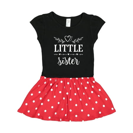 

Inktastic Little Sister Outfit Gift Toddler Girl Dress