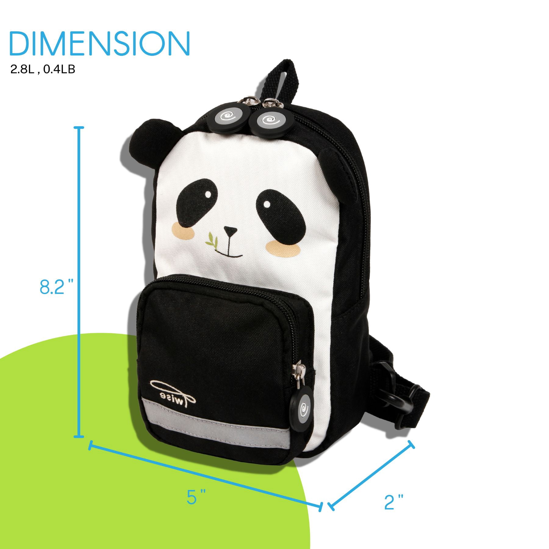 Twise Tots Kids and Toddlers 8" Sling bag, Panda
