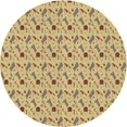thumbnail image 1 of Ahgly Company Machine Washable Indoor Square Transitional Copper Brown Area Rugs, 3' Square, 1 of 7