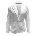 thumbnail image 4 of bnaln Women's Blazers Suit Jackets Long Sleeve Solid Loose Cardigan with Button Hatless Fashion Blouses Tops Business Work Simple Trendy Coats, 4 of 6