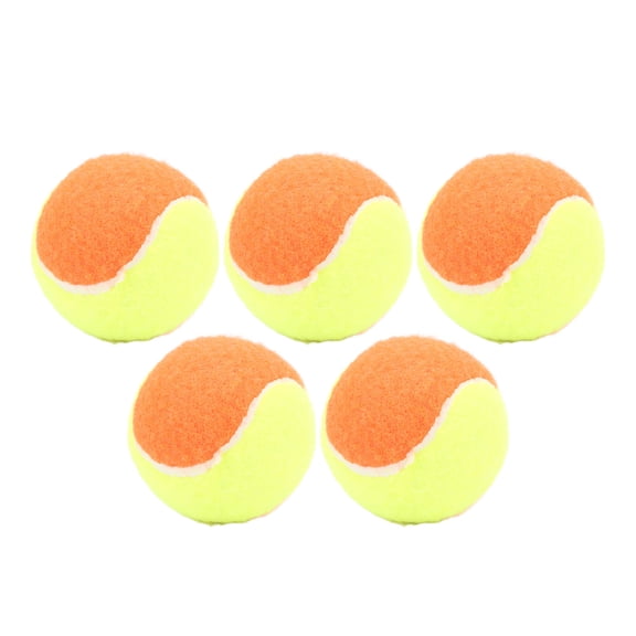 Suodoka Premium Elastic Tennis Balls, High Bounce 6cm Rubber Squash Ball for Training, 5-Pack Orange