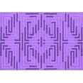 thumbnail image 1 of Ahgly Company Indoor Rectangle Abstract Purple Contemporary Area Rugs, 2' x 5', 1 of 4