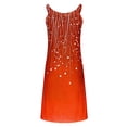 thumbnail image 5 of Royisotas Womens Retro Nightgowns Button Down Short Nightdress Casual Orange Comfortable Loungewear for Ladies Printed, 5 of 7