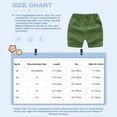 thumbnail image 3 of Hansber Baby Toddler Boys' Chino Shorts Elastic Waistband Pull on Cargo Pants Bottoms White 100, 3 of 3