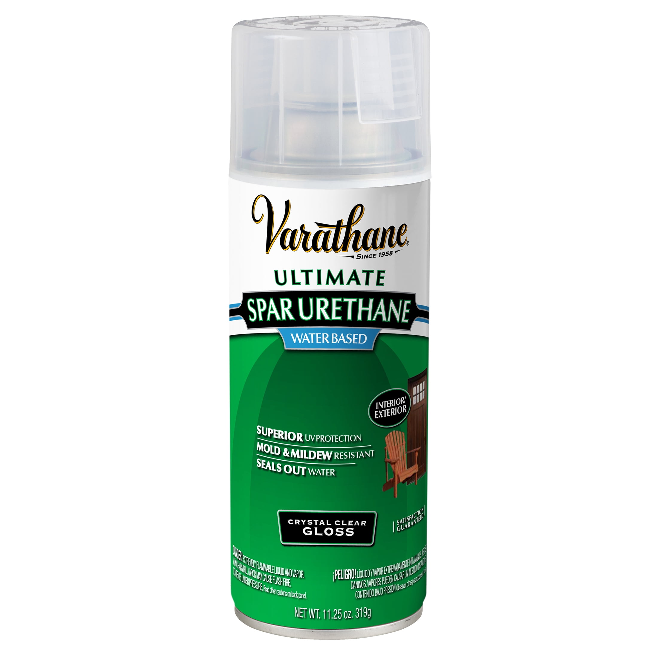 6 Pack, Gloss Clear, Varathane Exterior Wood Ultimate Spar Urethane Water-Based-250081, 11.25 Oz Aerosol Spray