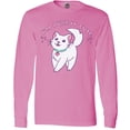 thumbnail image 3 of Inktastic I'm Purrdy Cute White Kitty Cat Long Sleeve T-Shirt, 3 of 5