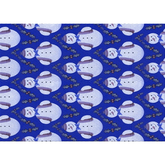 Ahgly Company Indoor Rectangle Patterned Denim Blue Area Rugs, 7' x 9'
