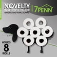 thumbnail image 2 of 7Penn Black Dog 8 Roll Funny Toilet Paper Holder Shelf for Bathroom Storage, 2 of 2