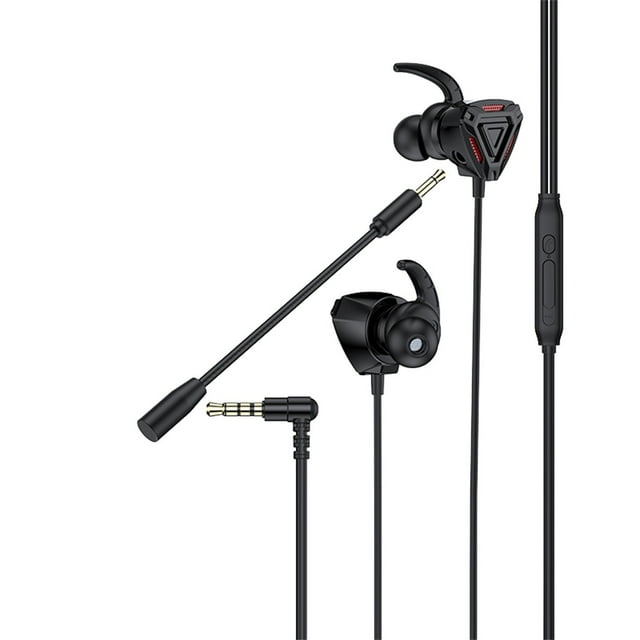 Auriculares estéreo con cable para videojuegos de 3,5 mm con micrófono para consola de juegos, juegos de PC, auriculares, accesorios para auriculares y altavoces.