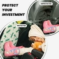 thumbnail image 3 of Dragonfly Green Mats Back Seat Protectors, Car Seat Protector Vehicle Organizers Waterproof Cover Back Seat Cover for Kids with 3 Storage Pockets 2 Pack, 3 of 5