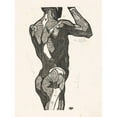 thumbnail image 3 of Reijer Stolk 11x14 Black Modern Framed Museum Art Print Titled - Anatomical Study of a Man's Back and Buttocks (1906), 3 of 5