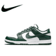 thumbnail image 2 of Nike Dunk Low, shorts de tabla de corte bajo, resistentes a la abrasión, antideslizantes, informales, color blanco y verde, 2 of 5