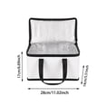 thumbnail image 2 of Insulated Cooler Bag - Portable Thermal Lunch Bag for Food Travel Picnic and Grocery White, 2 of 4