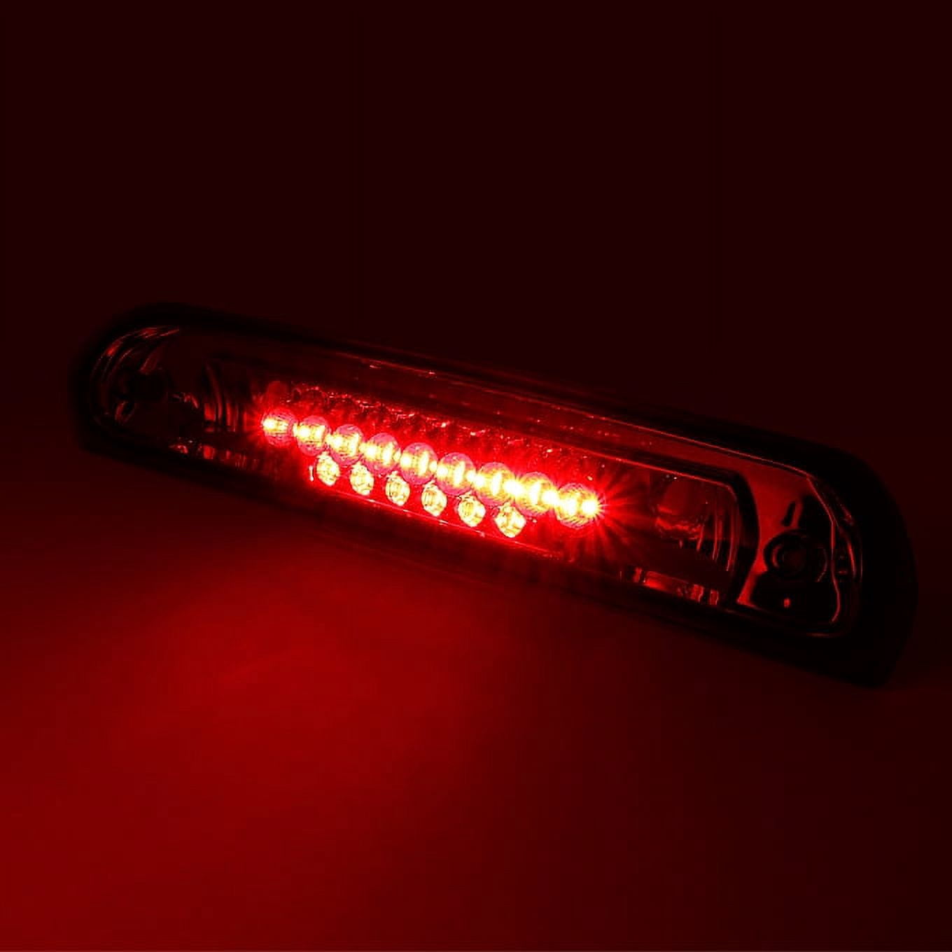 AKKON - For 2002-2006 Dodge Ram 1500 2003-2006 2500 3500 Pickup Truck Smoked Tail Lights + LED Smoked 3rd Third Brake Lamps