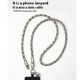 thumbnail image 4 of kurtrusly Universal Fast Phone Crossbody Charging Cable Lanyard Fast Mobile Devices Cable Charger USB-C Fast Cable Mobile L-interface backpack, 4 of 6