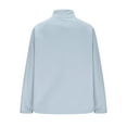 thumbnail image 4 of Gpaecead Women's Polar Fleece Jacket Casual With Pocket Long Sleeve Zip Front Coat For Everyday Wear Blue, 4 of 7
