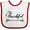 White/Red, variant on Inktastic Im Thankful- Thanksgiving with autumn branch Boys or Girls Baby Bib