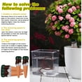 thumbnail image 6 of 10 Pack Plant Watering Stakes Automatic Devices Plant Self Drip Irrigation Slow Release Indoor Outdoor Terracotta Water Spikes for Potted Plants Flower (Dark Green Base), 6 of 7