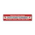 thumbnail image 2 of Shuffleboard Tournament Novelty Decor, Metal Wall Sign - 4x18 Inches, 2 of 4