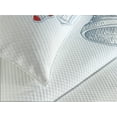 thumbnail image 4 of Ambesonne Christmas Quilted Bedspread Set 3 Pcs, Retro, King Size, White Orange and Blue, 4 of 5
