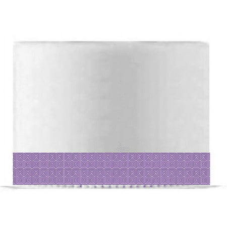 Purple and White Spiral Edible Cake Decoration Ribbon -6 Slim Strips