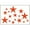 Orange, variant on Variety Star Wall Vinyl Sticker Decal 16 Pc 2In to 8In Peel-N-Stick, Red