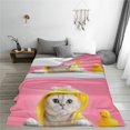 thumbnail image 5 of Sikiie A Funny Cat Ultra-Soft Micro flannel Blanket Luxury All Seasons Warm Blanket for Bedding Sofa and Travel (4 sizes)-80"x60", 5 of 7