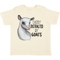 thumbnail image 3 of Inktastic Easily Distracted by Goats Cute Goat Boys or Girls Toddler T-Shirt, 3 of 5