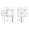 thumbnail image 2 of NEMA23 Stepper Motor 57X51mm 2.8A 1.1N. M Stepping Motor 157Oz-in Nema 23 CNC For Router Engraving Milling Machine 3D Printer ,Connector Compatible, 2 of 6