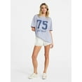 thumbnail image 5 of No Boundaries Washed Graphic Boyfriend Tee, Women's XXS-XXL, 5 of 5